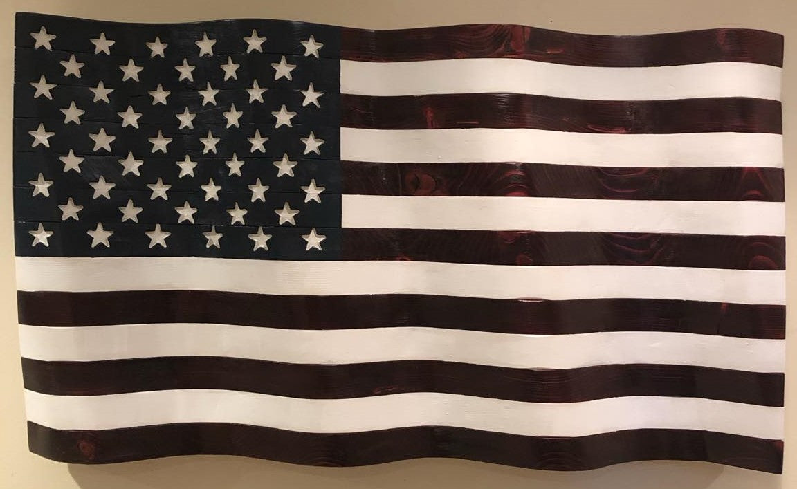 American Wooden Flag - 2x4s (Handcrafted)