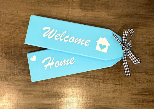 Wooden Welcome Door Sign (Handcrafted) - Welcome Home