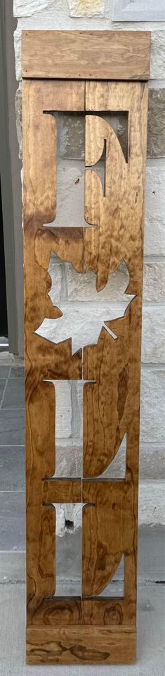 Wooden Fall Porch Sign